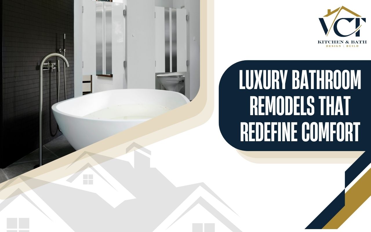 Elegant bathroom with freestanding tub and high-end finishes