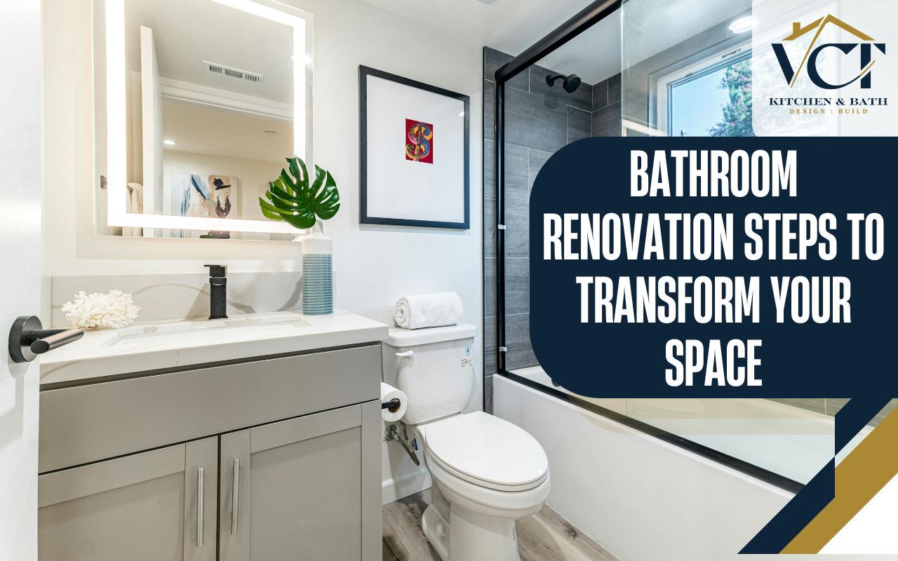 Fully renovated bathroom with modern design elements