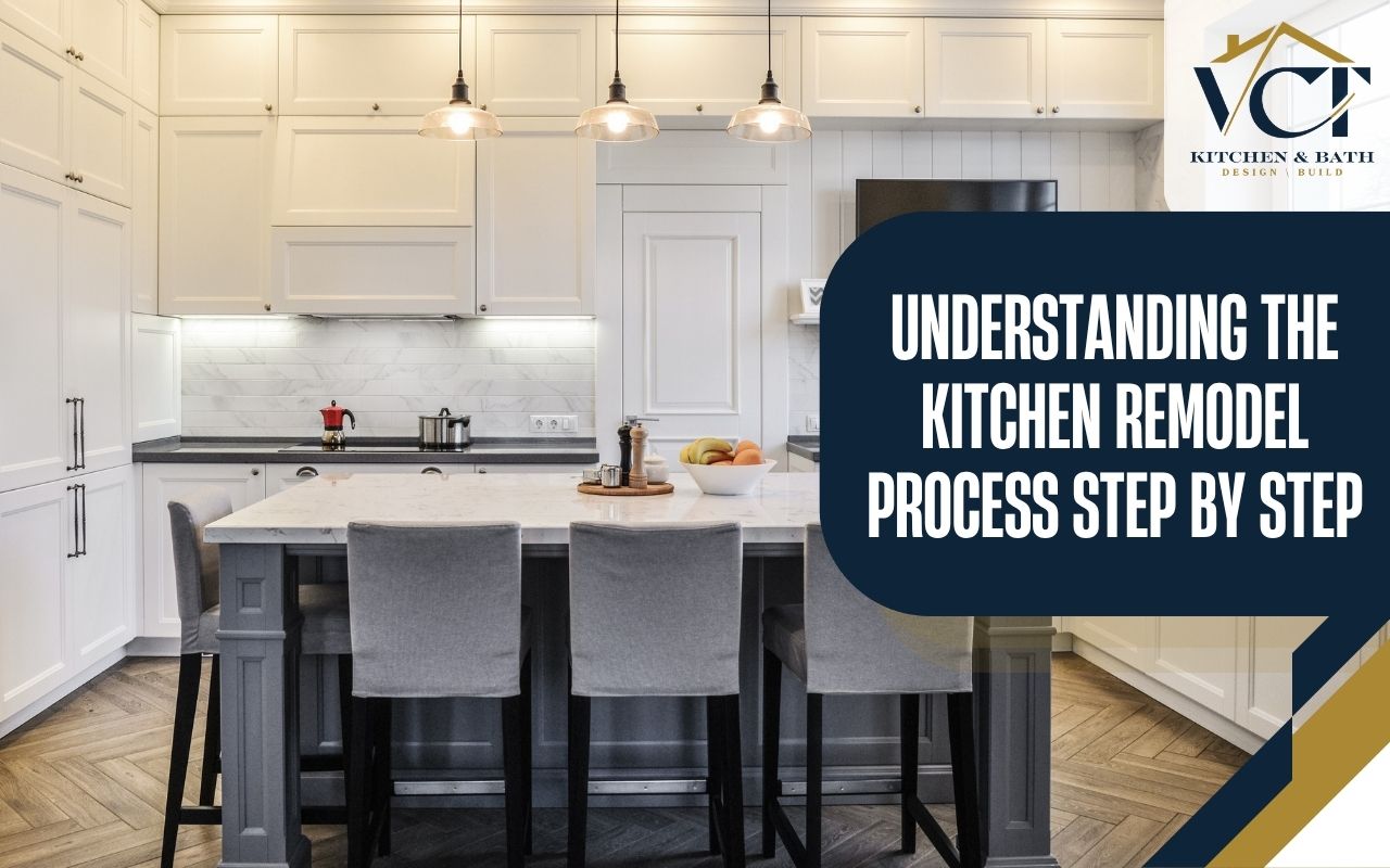 Completed modern kitchen remodel with island and pendant lights