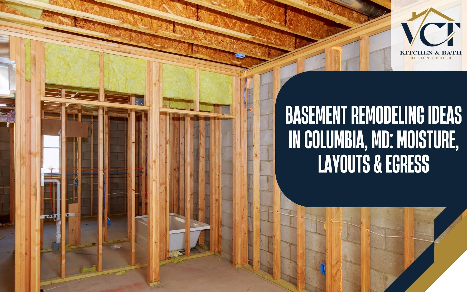 Basement remodeling ideas Columbia MD with moisture solutions