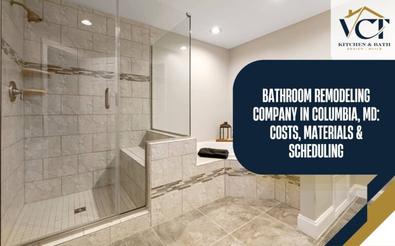 Modern bathroom remodel by bathroom remodeling company Columbia MD