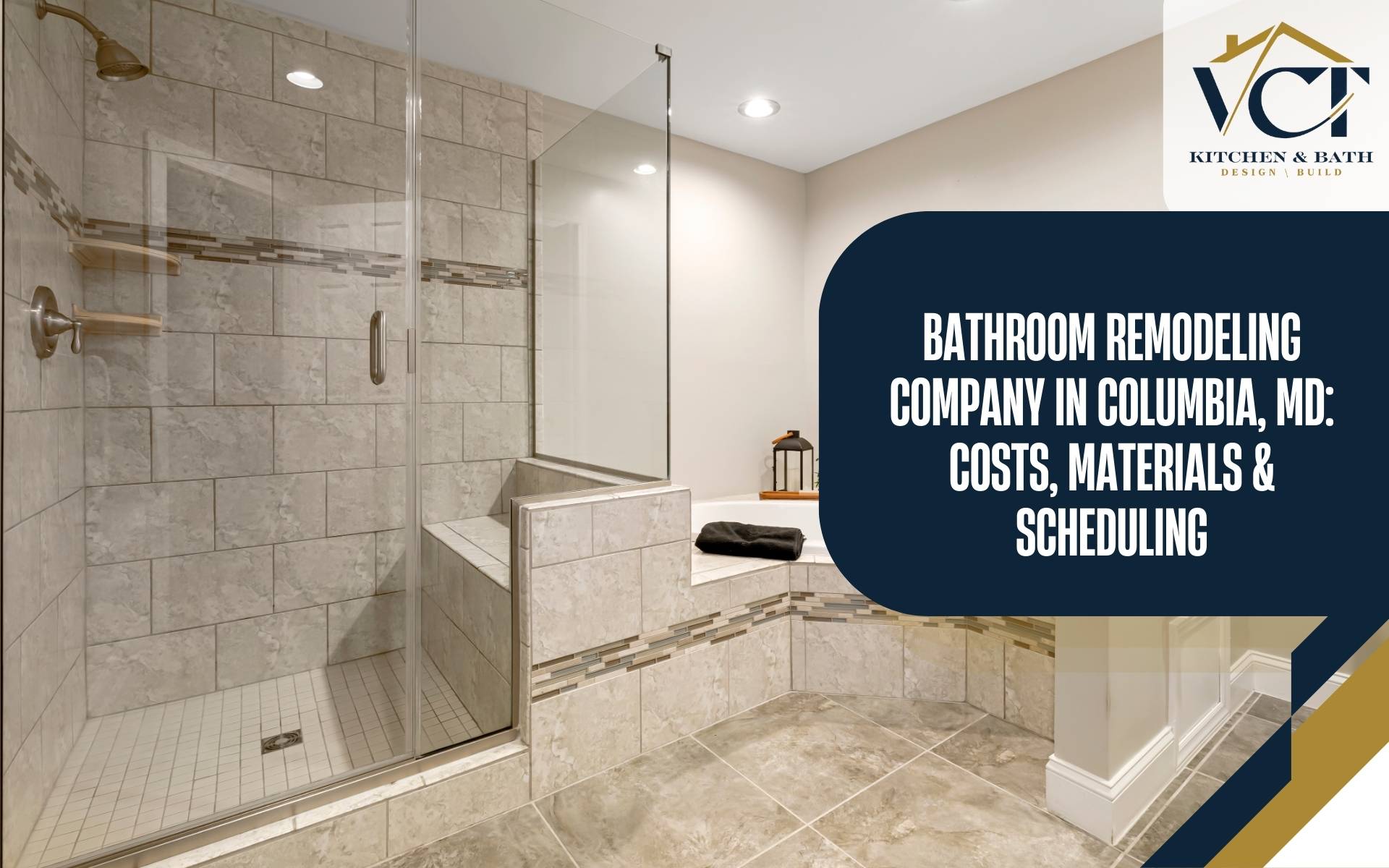 Modern bathroom remodel by bathroom remodeling company Columbia MD