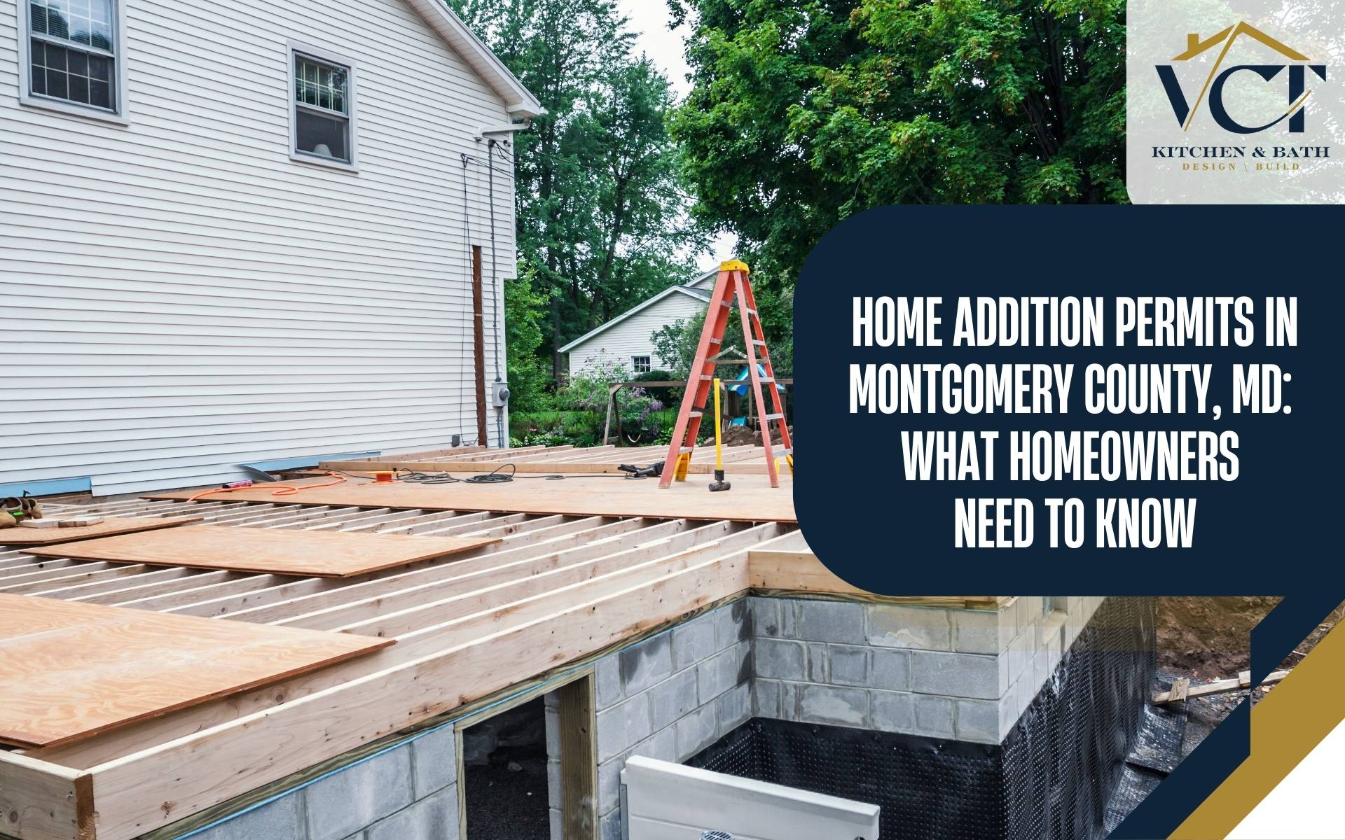 Home addition permit requirements Montgomery County MD