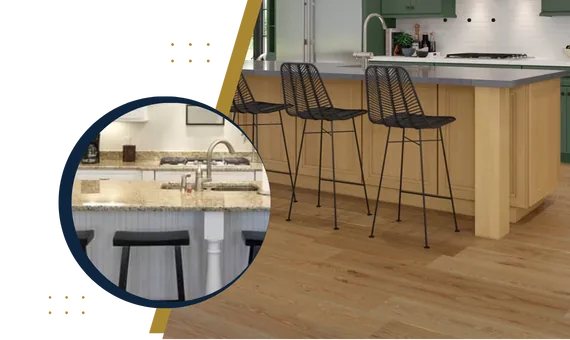 Technician handling granite fabrication for custom countertops in Laurel, MD at VCT Kitchen And Bath.