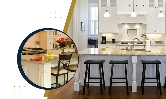 Granite countertop installation in Ellicott City Maryland home