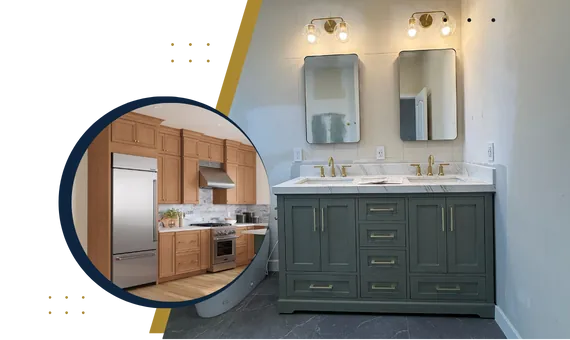 VCT Kitchen And Bath professional cabinet installers at work