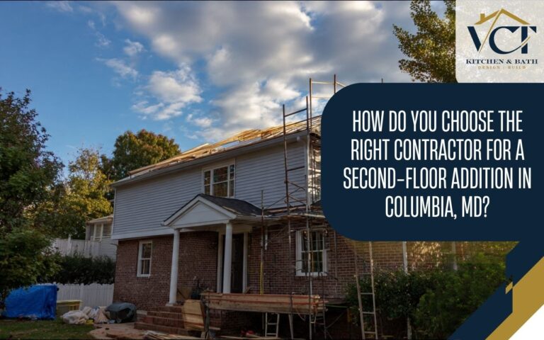 Roof tie-in for a Second story addition contractor in Columbia MD