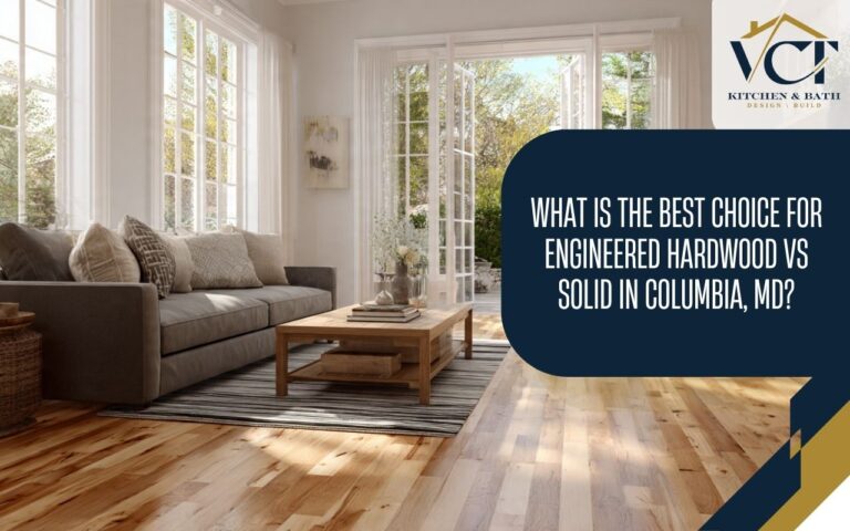 Refinishing process showing engineered hardwood vs solid in Columbia, MD maintenance options
