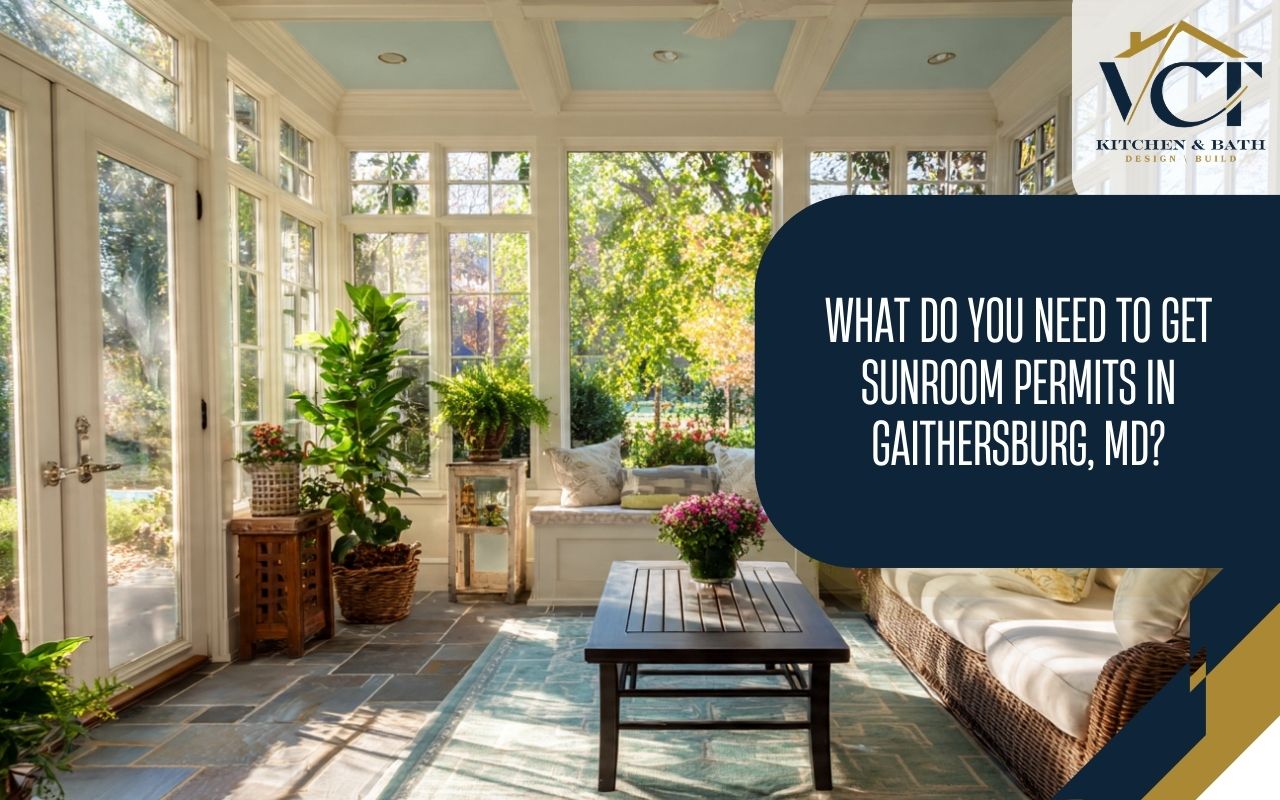 Foundation plan details for sunroom permits in Gaithersburg, MD