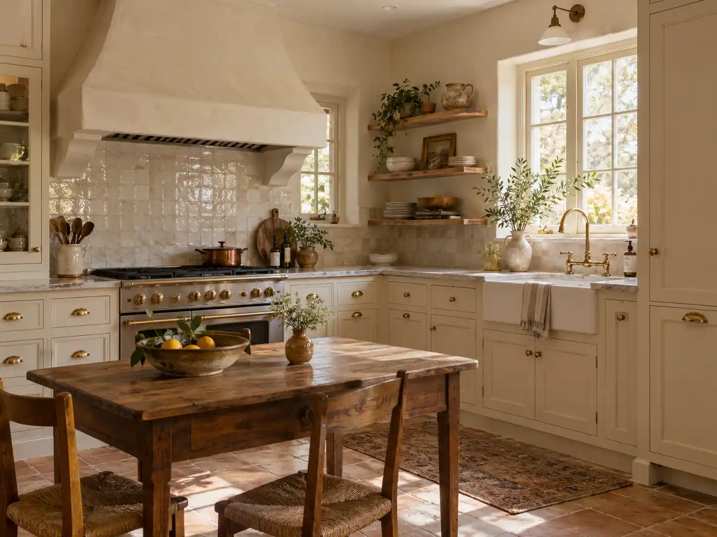 Warm White and Off-White Cabinets