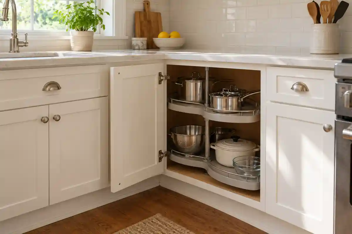 Choose Corner Storage Before Ordering Cabinets Choose Corner Storage Before Ordering Cabinets